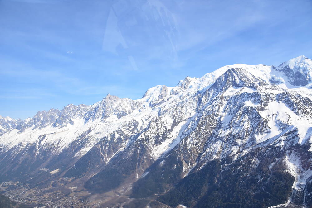 Aerial view of the Alps and Mont Blanc image1 - Photographic print for sale