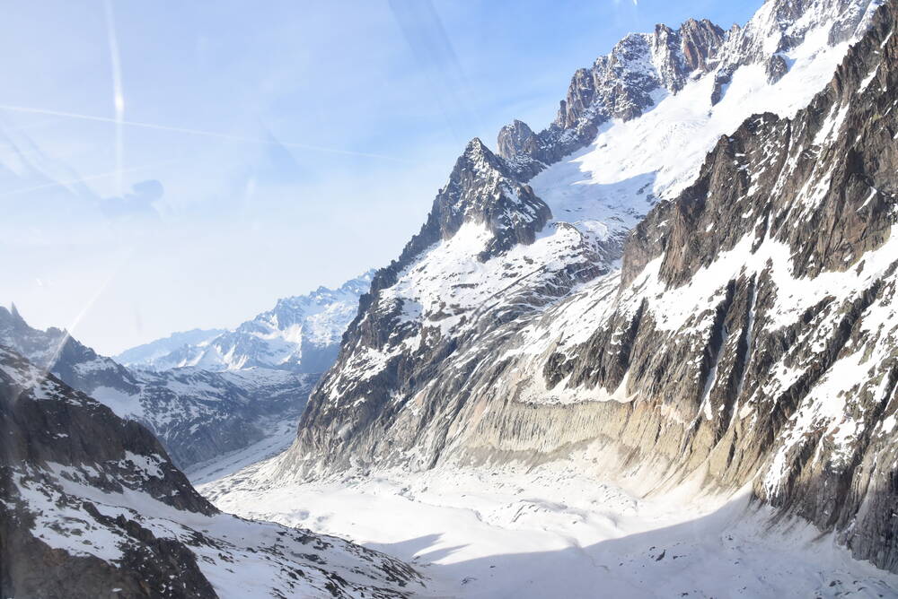 In the air the Alps the Mont Blanc 4 the sea of ice - Photographic ...