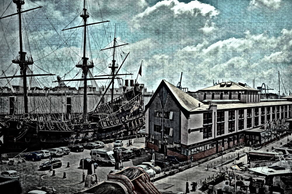 die Neptun-Galion in Genua Italien