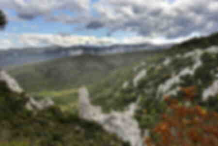 Die Pyrenäen der Canigou die Orgeln