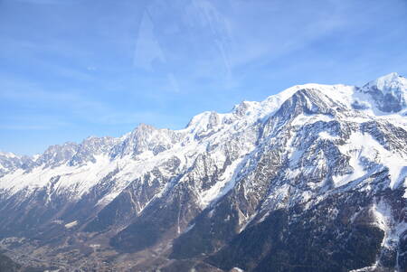 Luchtfoto van de Alpen en de Mont Blanc beeld1