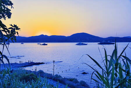 Il campo da golf di Saint-Tropez al tramonto