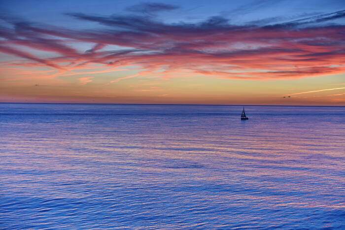 Summer sunset by the sea 3