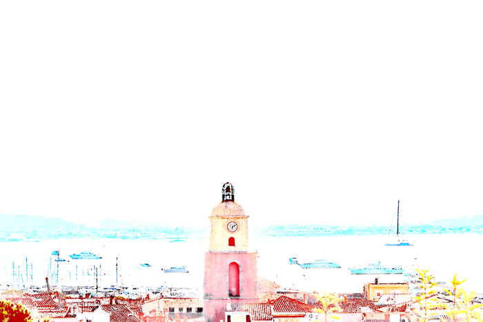 Saint -Tropez et son clocher Saint -Tropez et son clocher