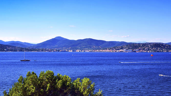 Uitzicht op de baai van Saint-Tropez