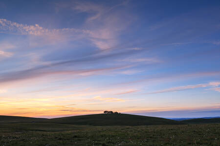 Crépuscule en Aubrac