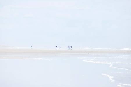Het strand in Soulac Zuidwest-Frankrijk