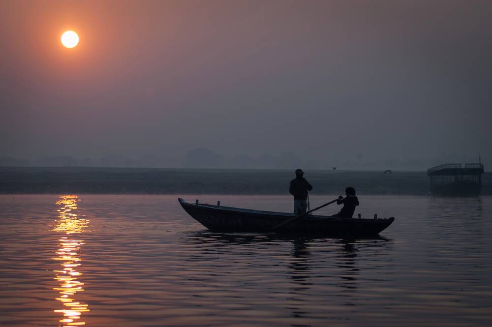 Sunrise over the Ganges