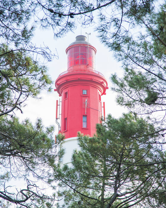Verlegenheid van de vuurtoren van Cap Ferret Verlegenheid van de vuurtoren van Cap Ferret
