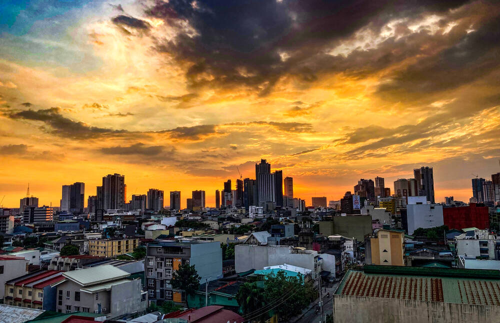 Sunset in Manilla