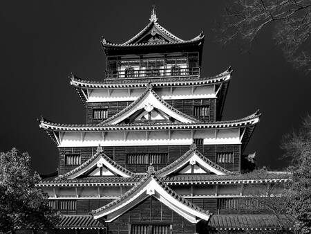 Hiroshima castle Japan Canvas Print Hiroshima castle Japan Canvas Print