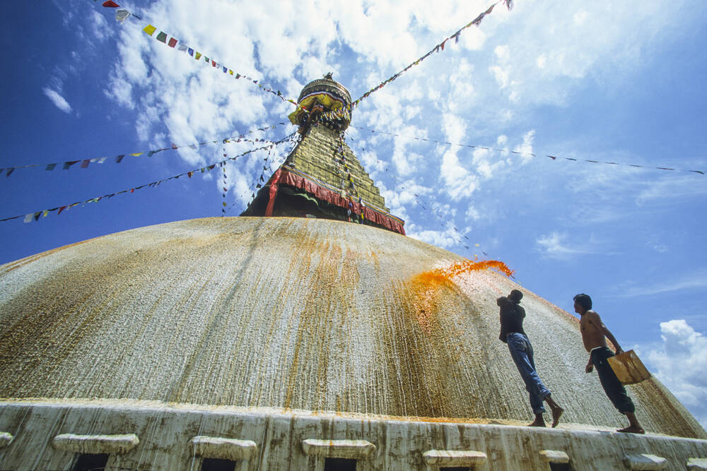 Hunth SWAYAMBHUNATH SPLASH - Photographic print for sale