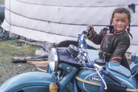 THE GIRL WITH THE MOTORCYCLE