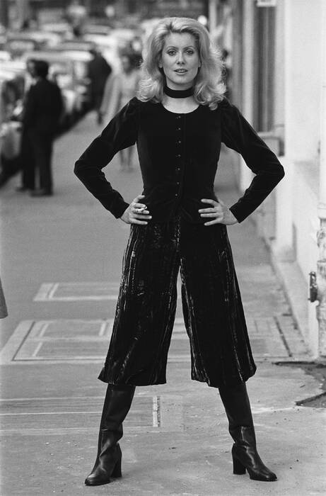 Catherine Deneuve voor Yves Saint Laurent