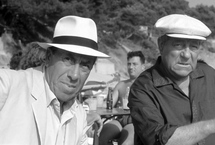 Fernandel en Jean Gabin in "Het ondankbare tijdperk" Fernandel en Jean Gabin in "Het ondankbare tijdperk"