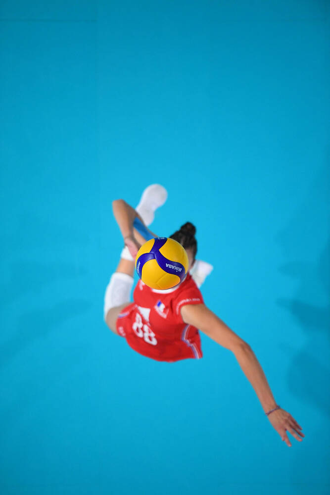 Amelie Rotar lors du match France-Japon