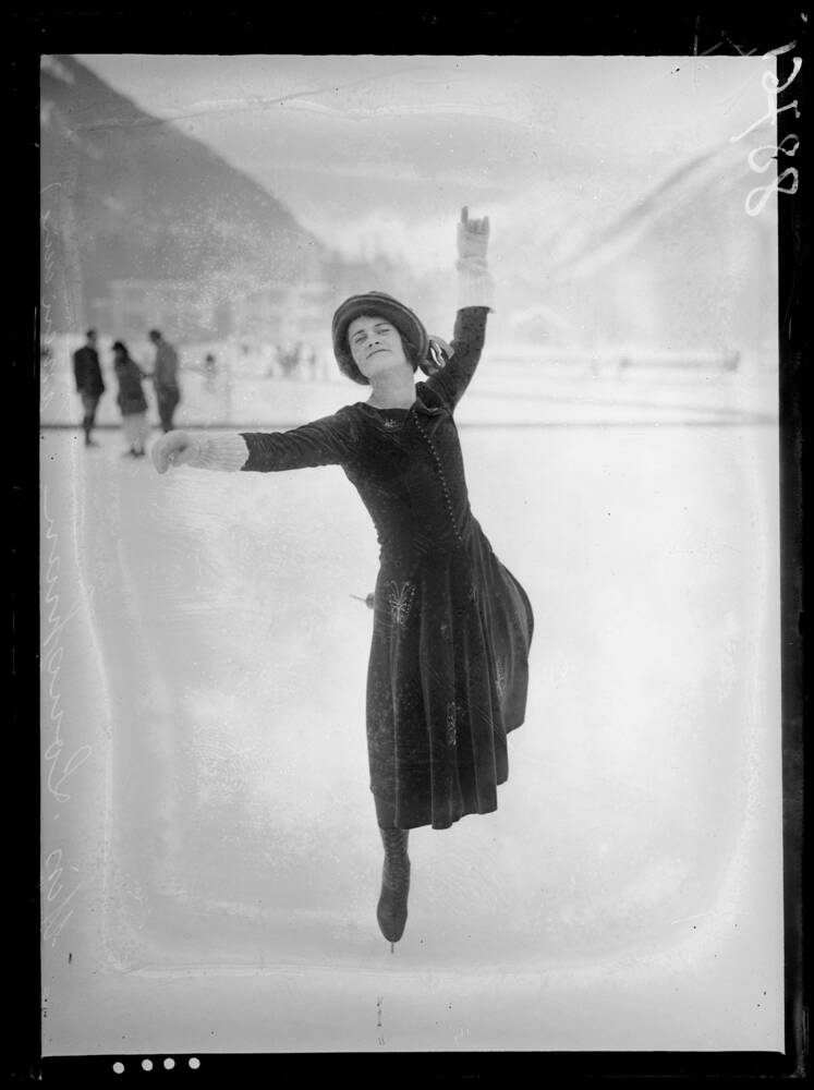 Kunstschaatstraining in 1924