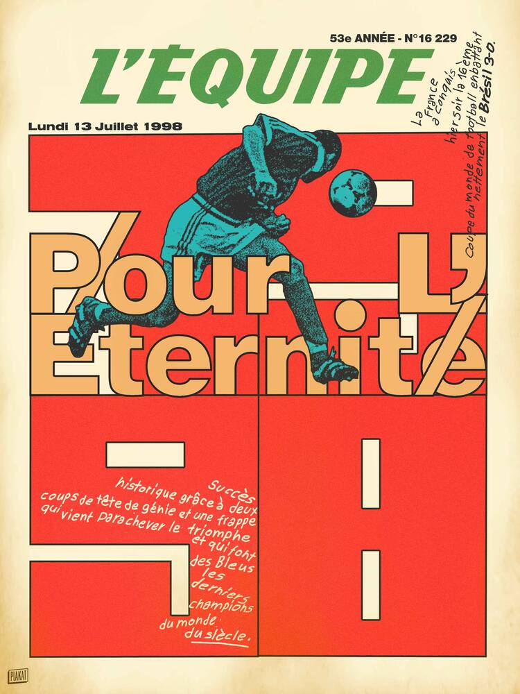 FR98 2 - L'Equipe x Plakat