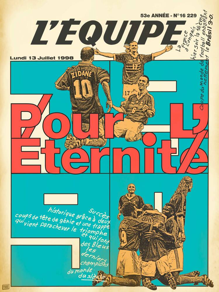 FR98 3 - L'Equipe x Plakat