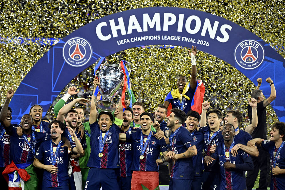 PSG wins Champions League 2026 - Photographic print for sale