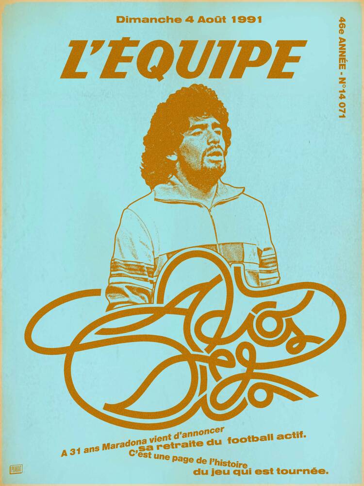 MARADONA 3 - La squadra x Plakat