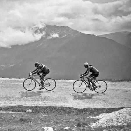 Fausto Coppi and Gino Bartali - the Italian Alps