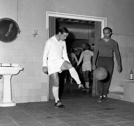 Kopa och Di Stefano i Bernabeus omklädningsrum