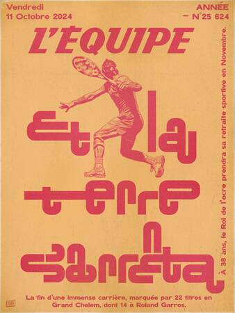 NADAL 2 - L'Equipe x Plakat NADAL 2 - L'Equipe x Plakat