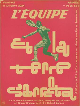 NADAL 3 - L'Equipe x Plakat