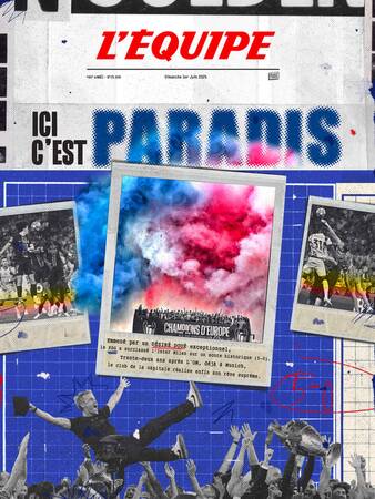 PSG CHAMPION 1 - L'Equipe x Plakat PSG CHAMPION 1 - L'Equipe x Plakat