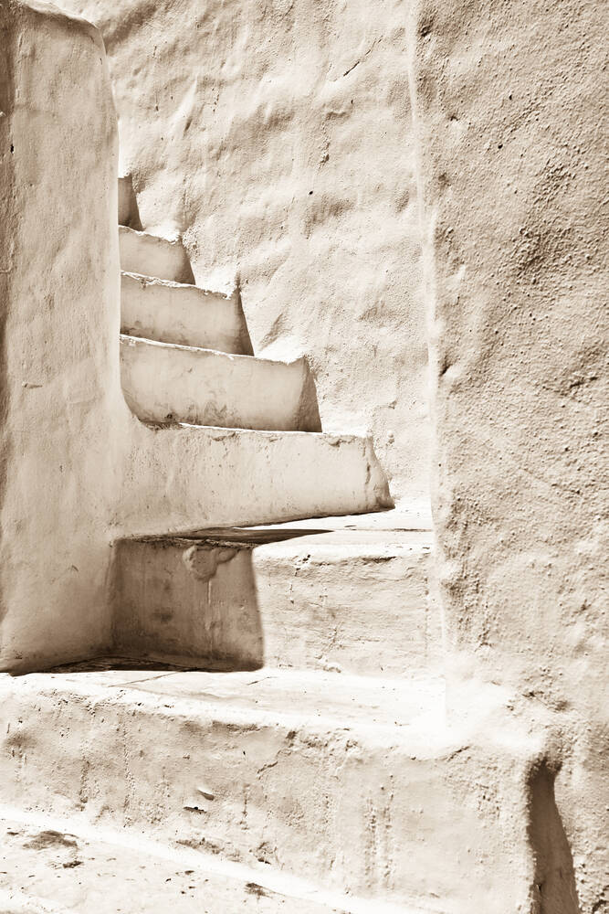 Stairs in sepia