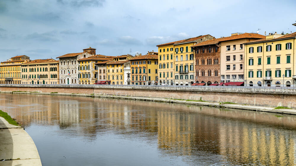 The banks of the Arno in Pisa