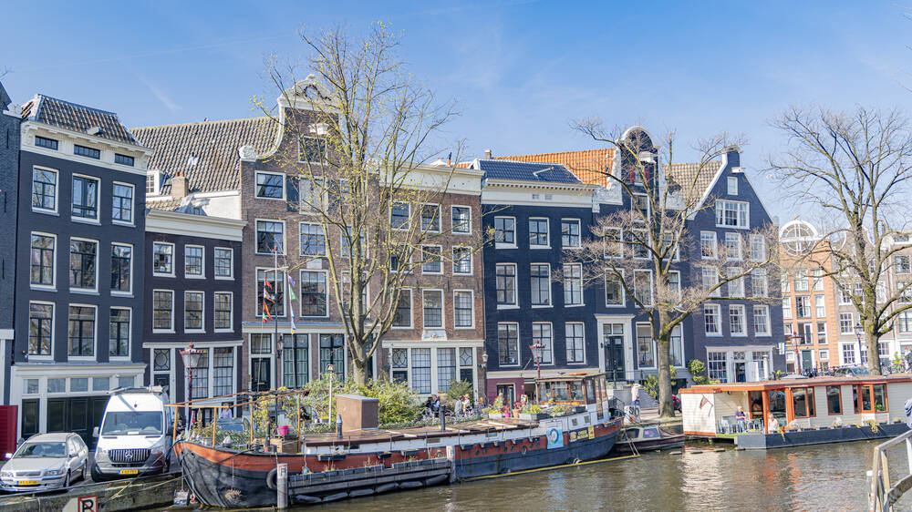 Reflections Of A City In Amsterdam Photographic Print For Sale Reflections Of A City In Amsterdam Photographic Print For Sale