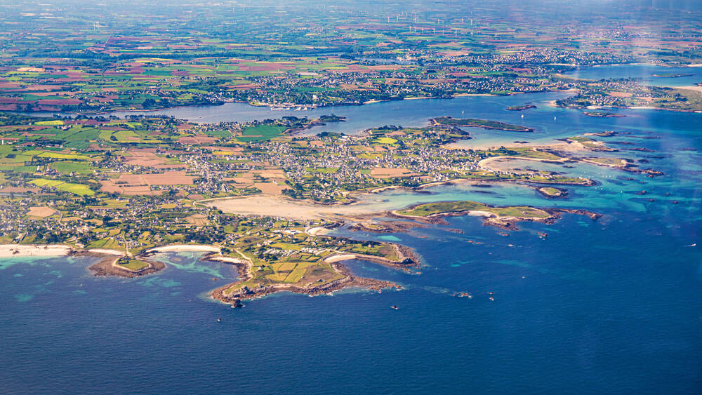 Saint Cava Kelerdut et la baie des anges vers l'Aber Wrac'h dans le