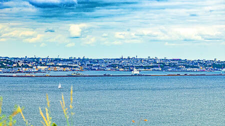 Haven van Brest van Pointe des Espagnols tot Crozon Haven van Brest van Pointe des Espagnols tot Crozon