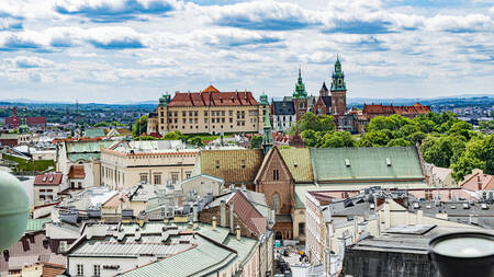 Wawel Castle in the center of Krakow