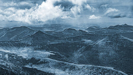 Chaine des Puys i Centralmassivet Chaine des Puys i Centralmassivet