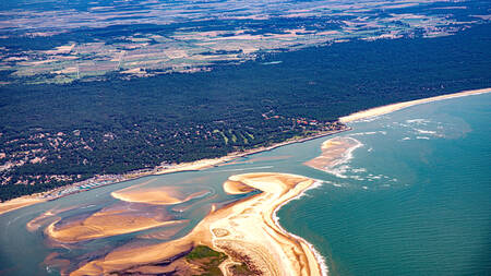 La Palmyre Royan vus d'avion