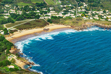 Het strand van de oude dames bij La Croix op het Ile d'Yeu
