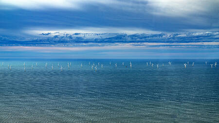 Offshore windturbines bij La Baule