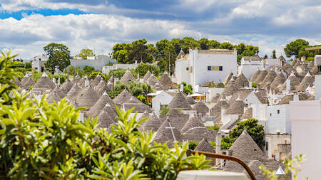 Alberobello-kullarna och Trulli i Puglia Alberobello-kullarna och Trulli i Puglia