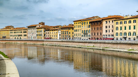 The banks of the Arno in Pisa