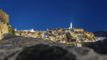 Sömniga Matera i södra Italien Sömniga Matera i södra Italien