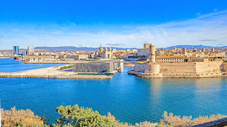Old Port Mucem and Major Cathedral Marseille