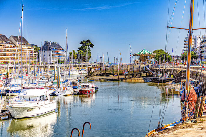 In de haven van Pouliguen