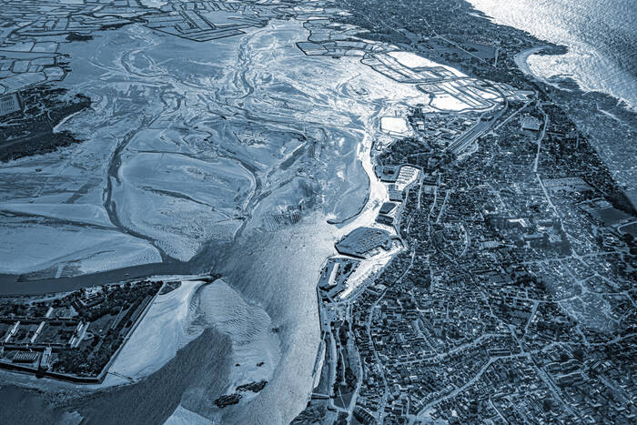 Le Croizic en de zoutpannen vanuit de lucht