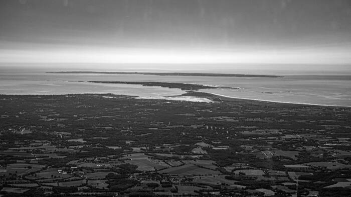 Luchtfoto van Carnac la Trinité Quiberon en Belle Ile