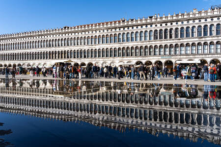 Piazza San Marco during the aqua alta