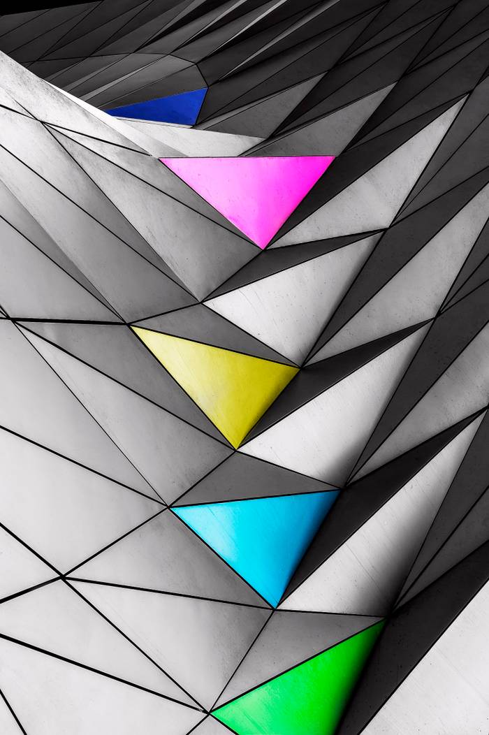 Triangle in colors Triangle in colors