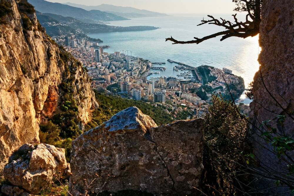 Panorama between Nice and Monaco